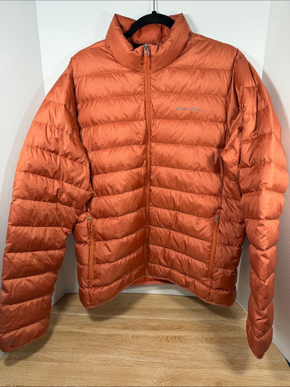 Men’s Eddie Bauer Cirrus Lite Orange Puffy Down Jacket